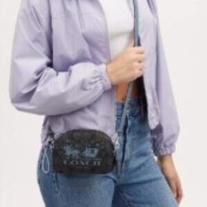 Coach Horse and Sleigh Mini Blue Serena Crossbody